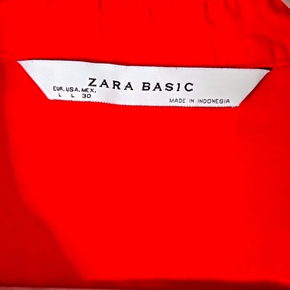 Red Zara Top Size Large - Picture 2 of 6